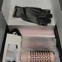 4 in 1 Rotating Hair Dryer Brush,Spinning with Detachable Brush(2" & 1.5") Negative Ionic Brush Blow Dryer 100-120V,3 Heats and 2 Speeds Rotating Hot Air Brush for Curling,Straight,Drying