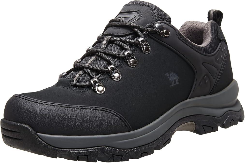 CAMEL CROWN Hiking Shoes Men Trekking Shoe Low Top Outdoor Walking Waterproof Leather Trail Sneakers 10