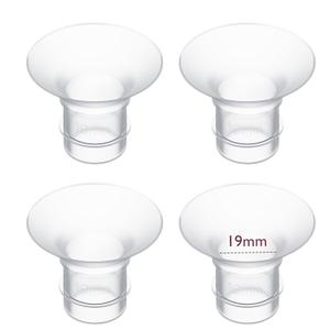 Momcozy 19mm 4Count Flange Insert Compatible with 24mm Flange/Shield of Most Pumps