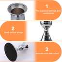 12 Pcs Silver Candle Holders Candlestick Holders, Silver Vintage Candle Taper Holder for Table Centerpiece, Wedding Reception, Festive Christmas Mantel Decoration Home Decor