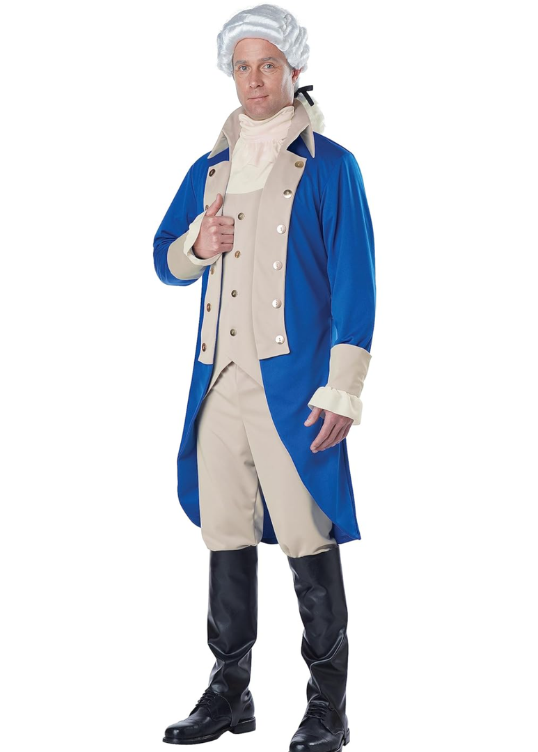 California Costumes Men's George Washington/Thomas Jefferson/Alexander Hamilton/Colonial Costume