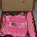 Beebiepet Heavy Duty Tactical Dog Harness for Large Dogs, No Pull Adjustable Pet Harness Reflective Service Training Easy Control Pet Vest Military K9 Working Dog Harnesses- Large, Pink Camo