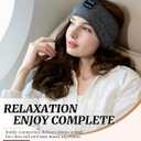 Perytong Sleep Headphones Wireless, Bluetooth Sports Headband Headphones with Ultra-Thin HD Stereo Speakers Perfect for Sleeping,Workout,Jogging,Yoga,Insomnia, Air Travel, Meditation (Grey)