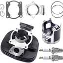 ECCPP Big Bore Cylinder Piston Ring Gasket Kit with Spark Plug for 1988-2006 for Yamaha Blaster 200 YFS 200