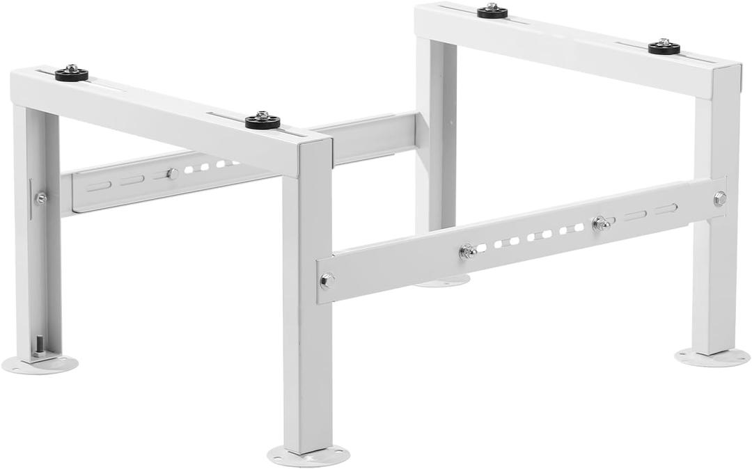 VEVOR Mini Split Ground Stand, Adjustable Anti-Vibration Mini Split Stand for 9000-60000 BTU Ductless Air Conditioner Heat Pump, Heavy Duty AC Base Bracket Floor Mount w/ 770LBS Max. Load Capacity