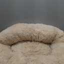 Donut Dog Bed - Premium Comfort for Anxiety Relief - Fluffy & Calming Design with Ultra-Plush Support | Cozy Round Dog Bed with Super Soft Circle Style (Size L Beige)