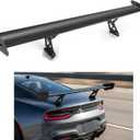 Universal 53" Car GT Wing Rear Trunk Spoiler Adjustable Single Deck, CNC Aluminum, for Honda Civic, CR-V, Accord, for Subaru WRX, BRZ, for Dodge Charger, for BMW, for Camry