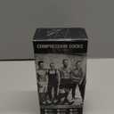 CHARMKING Compression Socks for Women & Men Circulation (3 Pairs) 15-20 mmHg is Best Support for Athletic Running Cycling (Large-X-Large, 02 Black/White/Nude)