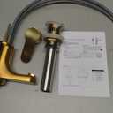 Symmons Identity Single Hole Single Handle Bathroom Faucet with Push Pop Drain in Brushed Bronze (1.0 GPM)