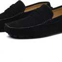 DCZTELG Men's Suede Penny Loafers - Slip-On Comfort Casual Shoes for Business & Driving