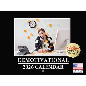 3 x Demotivational Calendar 2026 Monthly Wall Demotivator 12 Month | American Made In The USA