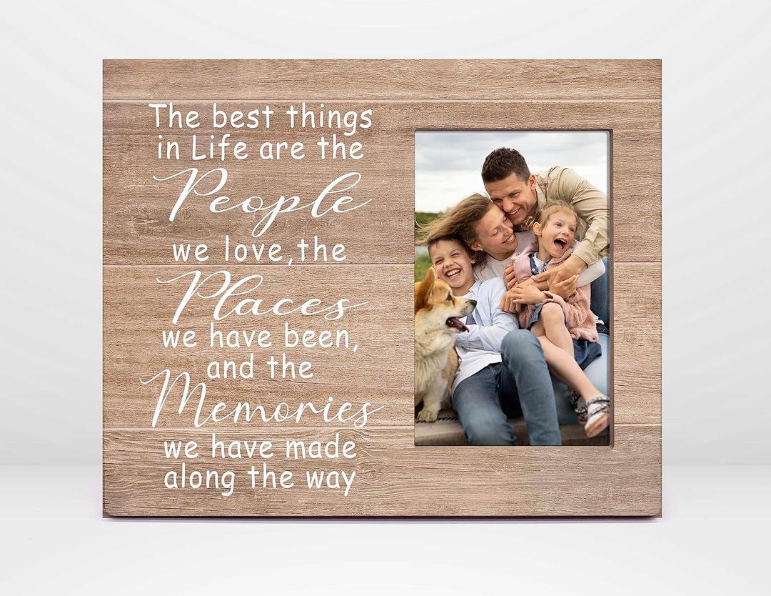 Orchroma Family Picture Frame, Long Distance Relationship Gift for Family Friend, The Best Thing in Life are the People We Love 8x10 Photo Frame