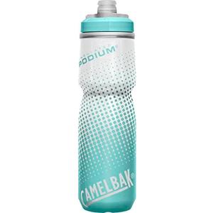 CamelBak Podium Chill Bike Insulated Squeeze Water Bottle Teal Dot, 24oz no lid