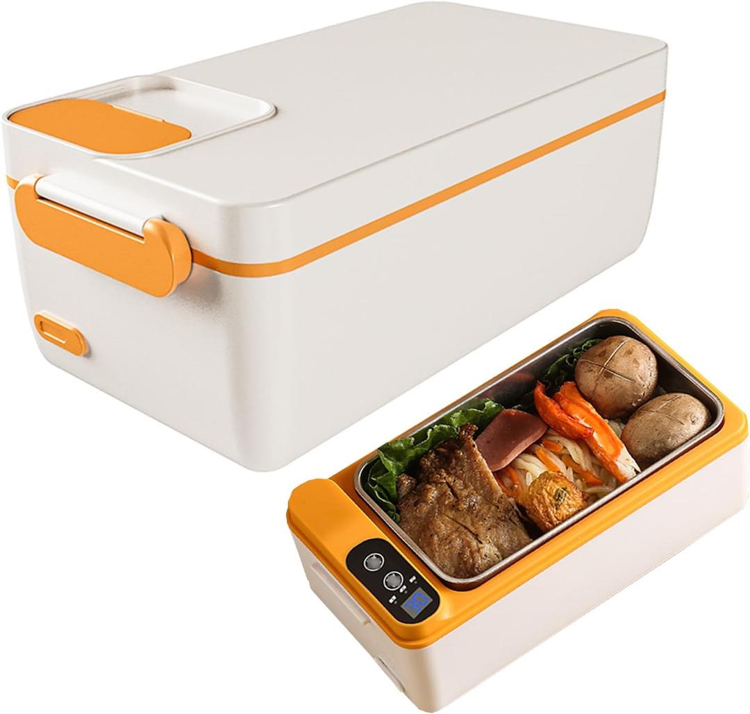 USB Powered Electric Lunch Box,USB Heating Lunch Boxes,Portable Heated Lunch Box,1 L Large Capacity,65°C Constant Temperature Heating,for People Carrying Lunch in The Office(Color:White)