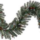 Vickerman 6' x 14" Blue Spruce Pine Cone Artificial Unlit Garland.