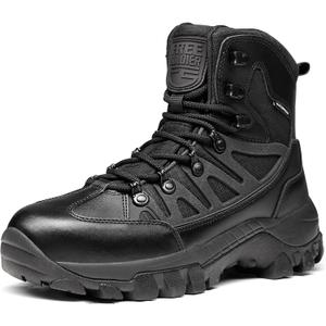 FREE SOLDIER Men's Waterproof Tactical Hiking Boots Military Work Boots Combat Boots (9.5)