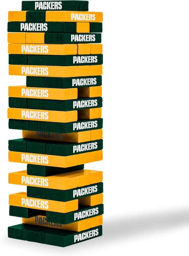 Wild Sports NFL Green Bay Packers Table Top Stackers 3" x 1" x .5", Team Color