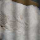 IFNOW Cozy Faux Rabbit Fur Bubble Blanket Queen Size,Cream,90"x90", 9090