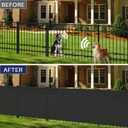 Windscreen4less 6'x50' Privacy Fence Screen Heavy Duty Windscreen Fencing Mesh Fabric Shade Net Cover for Outdoor Wall Garden Yard Pool Deck Black