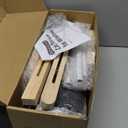 Zakkart Cat Perch for Window Sill with Bolster - Orthopedic Hammock Design with Premium Hardwood & Robust Metal Frame - Cat Window Seat for Large Cats and Kittens - Natural Color Wood Gray Bed, 24''W