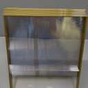 6 Pack Acrylic Sign Holders, Slanted Back Sign Holders for Wedding, 4 x 6'' Gold Slanted Sign Holder, Clear Flyer Display Holder with Gold Frame for Office Hotel Restaurant