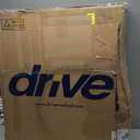 Drive Medical Blue Streak Lightweight Wheelchair - Portable Folding Mobility Aid - Swing-Away Footrests - Desk Arms - Durable Steel Frame - Easy Transport & Storage - 18-Inch Seat
