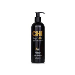 CHI Argan Oil Shampoo, Restores Moisture, Helps Rejuvenate Dry, Damaged Hair & Enhances Strength, Sulfate, Paraben, & Cruelty-Free, 11.5 Oz