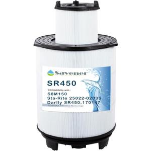 S8M150 System 3 Inner and Outer Cartridge Replacement for Sta-Rite System 3 S8M150, 170147, 25022-0203s-25021-0202s, SR450 Swimming Pool Filter Cartridge, 450 Sq.Ft. Filtration Area
