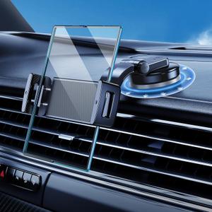 Car Phone Mount for Samsung Galaxy Z Fold 7 6 5 4 3 2 Accessories, Folding/Tablet Suction Holder for Dashboard 360 Rotatable Fit for iPad Mini 6 iPad Pro Air Pixel Fold and More 4-12.9" Device