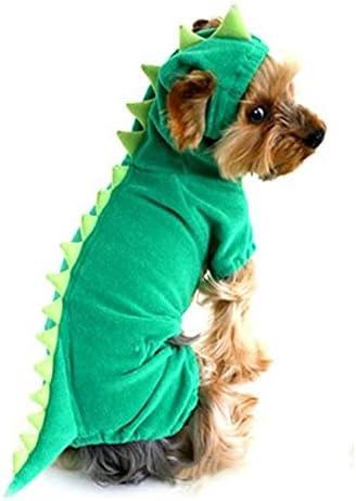 NACOCO Dog Dinosaur Design Costume Green Pet Clothes for Medium & Large Dog (Green, XXL)