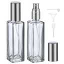 Segbeauty 20ml Refillable Perfume Bottle Travel, 2pcs Empty Glass Spray Bottles Atomizer, Mini Pocket Leakproof Fine Mist Sprayer for Perfume Cologne Dispenser Fragrance Container Set Travel Accessory