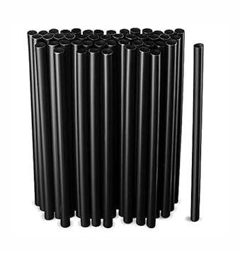 Assorted Colors Jumbo Smoothie Straws, Colorful Disposable Wide-mouthed Large Milkshake Straws 9'' Inches High/Tall 100 pack
