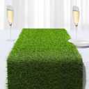 Artificial Grass Table Runners-13 x 36 Inches Faux Grass Table Runner for Golf Themed Party,Synthetic Turf Table Runner for Wedding Party, Birthday, Banquet, Baby Shower, Home Decor