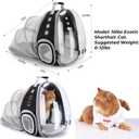 Lollimeow Cat Carrier Backpack, Expandable Bubble Pet Carrier for Cats and Small Dogs, Airline Approved Travel Backpack for Hiking, Walking & Outdoor Adventures - Supports up to 14 lbs