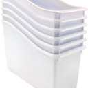 Teacher Created Resources White Plastic Book Bin 6-Pack (TCR2088564)