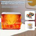 Electric Heated Lunch Box for Adults, 2.4L Portable Fast Heating Lunch box with 4 pcs-Food Container,110v Double Steam Electric Food Warmer for Work, Travel, Vegetarians