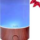 BlueHills Premium 4000 ml XL Essential Oil Diffuser 4L 4 Liter 70 Hour Run Humidifier Aromatherapy 1 Gallon Big Capacity High Mist Output for Extra Large Room Home Mood Lights Dark Wood Grain E402