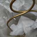 Fohil 5" & 4" Hurricane Glass Candle Holders, Set of 2 Metal Candle Holder with Handmade Sturdy Glass Dome, Candle Lantern for Pillar Candles, Plants, Table Centerpiece, Home Decor