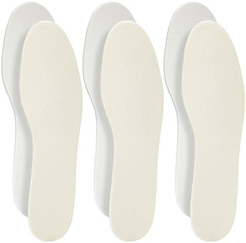 Comfwalk Shoe Filler Insert - Full Length Daily Latex Foam Shoe Inserts, Shoe Insoles for Shoes That are Too Big, 3 Pairs (EU 43, US Men 10)