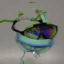 Swim Goggles 2 Pack Anti-Fog Anti-UV Wide View No Leakage Swimming Goggles for Kids 3-15 with Earplugs (Light Blue & Black Green)