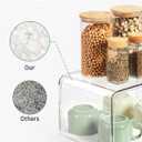 Syntus Clear Cabinet Organizer, Kitchen Shelf Organizers Set of 4 for Pantry Shelf, Plate & Spice Rack Organization