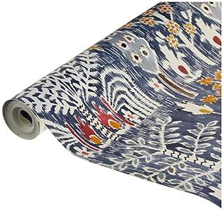 RoomMates RMK12372PL Persian Ikat Peel and Stick Wallpaper, Blue