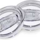 12oz Wine Tumbler Replacement Lids,Inner Diameter 2.8'' X 2.8'',2 Pack Spill Proof Splash Resistant Silicone Sliding Covers,Straw Friendly, BPA Free