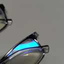 Missfive 2-Pack Light Multifocus Progressive Reading Glasses Men, Blue Light Blocking Multifocal Spring Hinge Trifocal Readers No-Line Stylish Black Eyeglasses for Near Range 2.0x