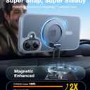 TORRAS Magnetic Shockproof for iPhone 16 Case, Fit for MagSafe, 4X Military Grade Drop Protection Anti-Scratch Protective Hard Back Plastic Slim Phone Case for iPhone 16 6.1 inch,Natural Titanium Grey