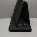 NERUB Set of 10 Reusable Grocery Bags Heavy Duty Shopping Bags Large Grocery Totes with Reinforced Bottom Super Sturdy Handles, Black