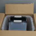 IRIS USA 30 lbs & 11 lbs Combo Airtight Dog Food Storage Container, Stackable Treat Box, 2-Cup Scoop, Wheels, Keep Fresh, Easy Mobility, Black