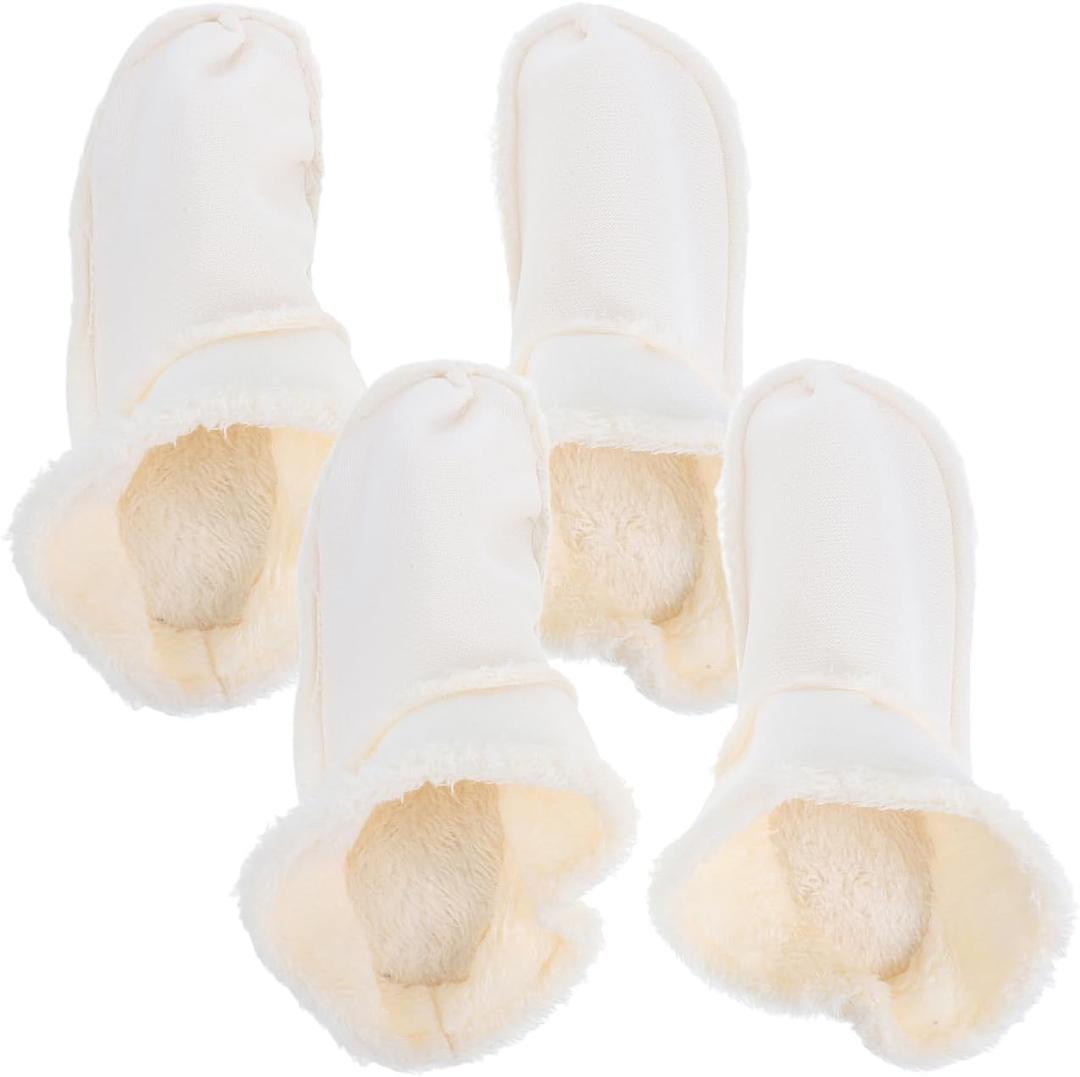 2Pairs Warm Clog Shoes Liner Plush Detachable Cotton Slippers for Winter Comfort Lightweight Soft Inner Lining and Washable for Indoor and Outdoor Use