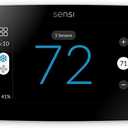 Sensi Touch 2 Smart Thermostat with Touchscreen Color Display, 100 Years of Expertise, Programmable, Wi-Fi, Data Privacy, Easy DIY, Works with Alexa, Energy Star Certified, ST76W, C-Wire Required