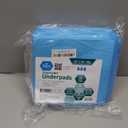 Disposable Chux Pads 23in X 36in, Super Absorbent Bed Pads for Incontinence, Underpads for Adults, Kids, Pets (2 Count (Pack of 1) Blue/White)
